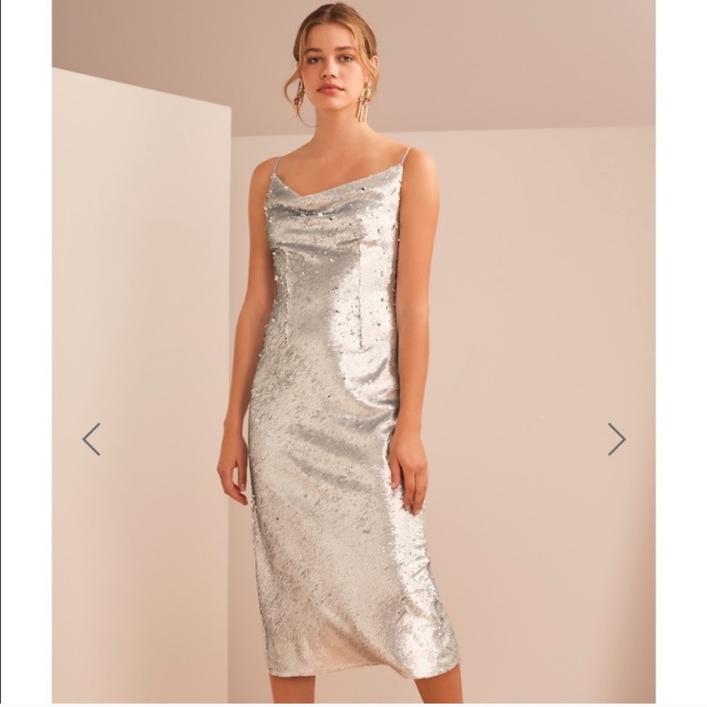 Sequin Midi Dress Keepsake the Label